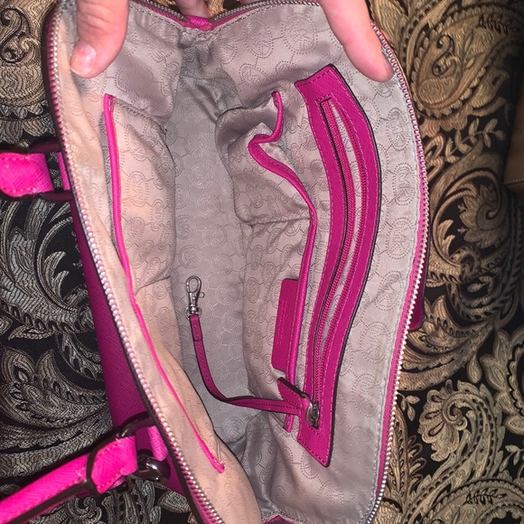 MK Michael Kors Satchel Handbag Fuschia Pink - Picture 2 of 4